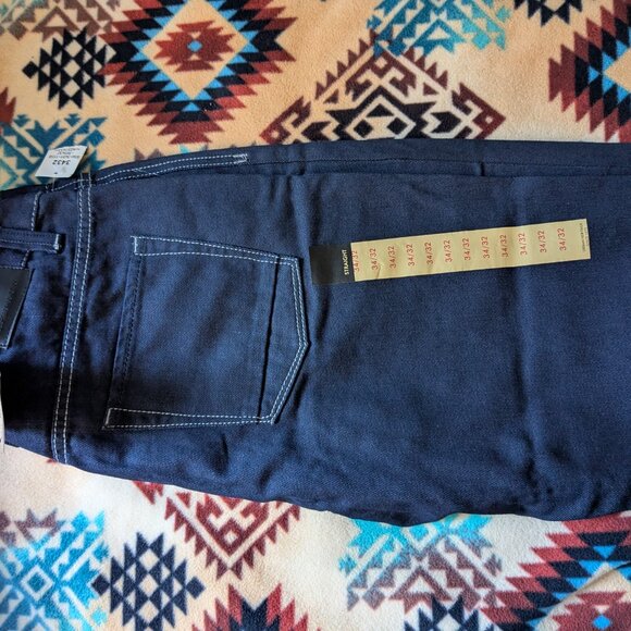 Dark Navy Blue Straight Brand Jeans - 34/32 - Mens - new with tags - Picture 2 of 3